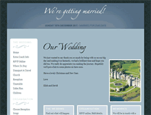 Tablet Screenshot of davidandelish.gettingmarried.co.uk