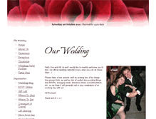 Tablet Screenshot of joanddaveare.gettingmarried.co.uk