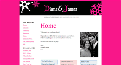 Desktop Screenshot of diane-and-james.gettingmarried.co.uk