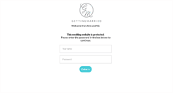Desktop Screenshot of amyandnic.gettingmarried.co.uk