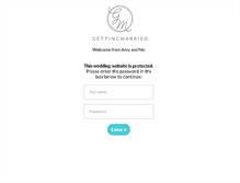 Tablet Screenshot of amyandnic.gettingmarried.co.uk