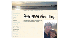Desktop Screenshot of dannyandmartha.gettingmarried.co.uk