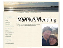 Tablet Screenshot of dannyandmartha.gettingmarried.co.uk
