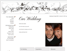 Tablet Screenshot of candy-and-david.gettingmarried.co.uk