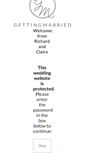 Mobile Screenshot of claireandrichard.gettingmarried.co.uk