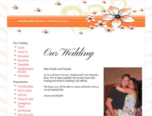 Tablet Screenshot of jamesandsophieswedding.gettingmarried.co.uk