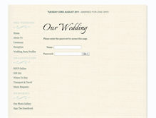Tablet Screenshot of mrandmrspicardo.gettingmarried.co.uk