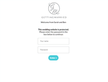 Tablet Screenshot of benandsarah.gettingmarried.co.uk