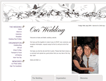 Tablet Screenshot of matt-and-katie.gettingmarried.co.uk