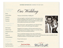 Tablet Screenshot of edina-et-david.gettingmarried.co.uk