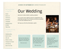 Tablet Screenshot of kellyandmatt.gettingmarried.co.uk