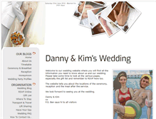 Tablet Screenshot of danny-and-kim.are.gettingmarried.co.uk