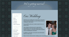 Desktop Screenshot of jenandchris.gettingmarried.co.uk