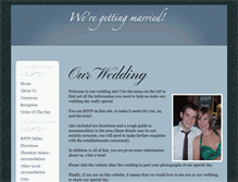 Tablet Screenshot of jenandchris.gettingmarried.co.uk