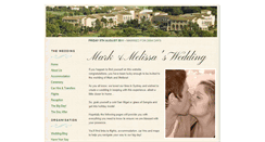 Desktop Screenshot of markandmelissa.gettingmarried.co.uk