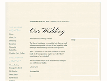 Tablet Screenshot of bruceandsallyare.gettingmarried.co.uk