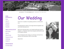 Tablet Screenshot of jamesandkatare.gettingmarried.co.uk