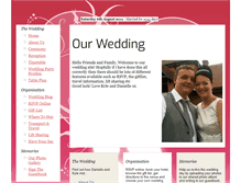 Tablet Screenshot of kyle-and-danielle.gettingmarried.co.uk