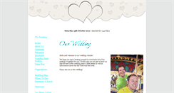 Desktop Screenshot of jamesandmark.gettingmarried.co.uk