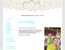 Tablet Screenshot of jamesandmark.gettingmarried.co.uk