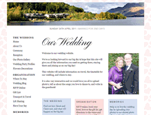 Tablet Screenshot of claireandderek.gettingmarried.co.uk