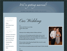 Tablet Screenshot of est-and-grant.gettingmarried.co.uk