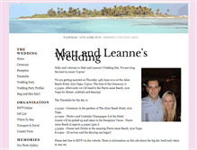 Tablet Screenshot of leanneandmatt.gettingmarried.co.uk