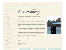 Tablet Screenshot of chriswardandhannah.gettingmarried.co.uk