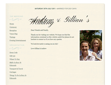 Tablet Screenshot of andy-and-gilli.gettingmarried.co.uk