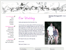 Tablet Screenshot of nickandcolleenare.gettingmarried.co.uk