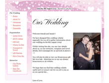 Tablet Screenshot of michelleandmatt.gettingmarried.co.uk