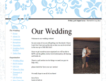 Tablet Screenshot of jackandlaura.gettingmarried.co.uk