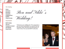 Tablet Screenshot of ben-and-nikki-are.gettingmarried.co.uk