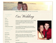 Tablet Screenshot of becki-and-william.gettingmarried.co.uk