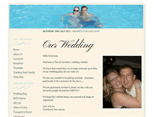 Tablet Screenshot of carolineandtim.gettingmarried.co.uk