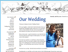 Tablet Screenshot of grahamandcarole.gettingmarried.co.uk