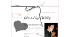 Desktop Screenshot of chrismaya-ourbigday.gettingmarried.co.uk