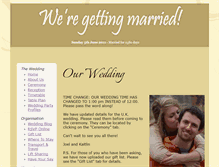 Tablet Screenshot of joel-and-kaitlin.gettingmarried.co.uk