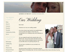 Tablet Screenshot of lindsey-and-mark.gettingmarried.co.uk
