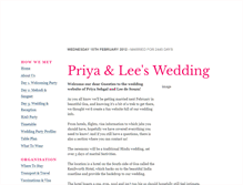 Tablet Screenshot of priya-and-lee.gettingmarried.co.uk