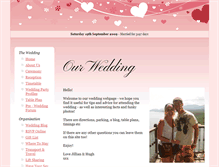 Tablet Screenshot of hughandjill.gettingmarried.co.uk