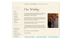 Desktop Screenshot of andyandclaire.gettingmarried.co.uk