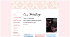 Desktop Screenshot of keeleyandlee.gettingmarried.co.uk