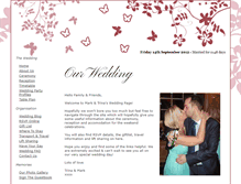 Tablet Screenshot of markandtrina.gettingmarried.co.uk