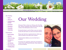 Tablet Screenshot of ed-and-sarah.gettingmarried.co.uk