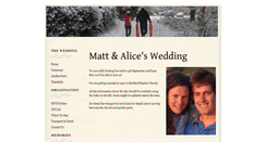 Desktop Screenshot of matthewandalice.gettingmarried.co.uk