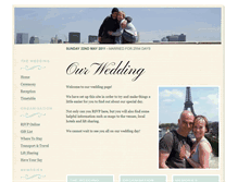 Tablet Screenshot of john-and-amie.gettingmarried.co.uk