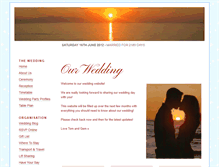 Tablet Screenshot of gemandtom.gettingmarried.co.uk