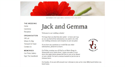 Desktop Screenshot of jackandgemma.gettingmarried.co.uk