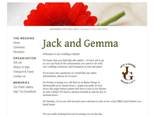 Tablet Screenshot of jackandgemma.gettingmarried.co.uk